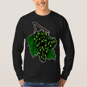 Grüne Trauben Grafischer Obstcluster T-Shirt