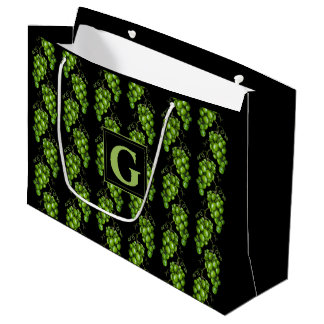 Grüne Trauben Große Geschenktasche Geschenktüte