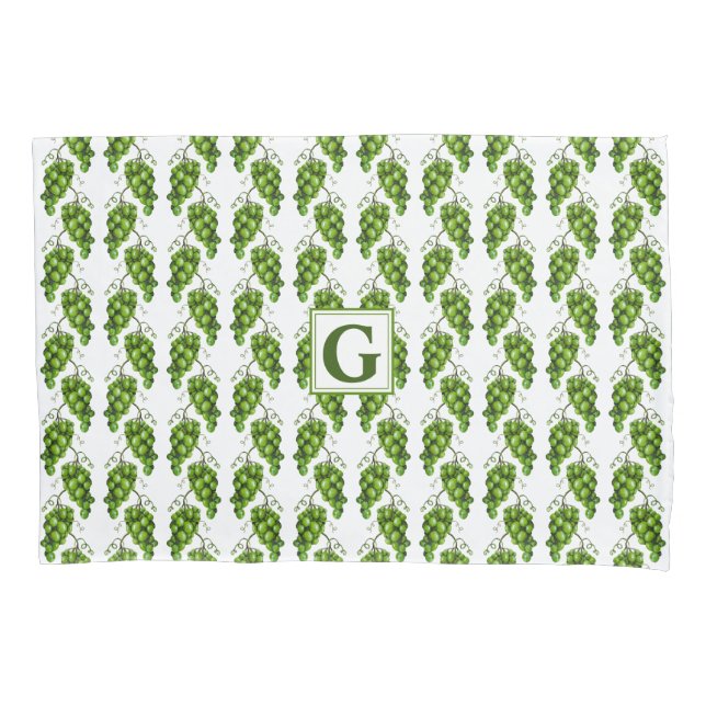 Grüne Trauben Pillowcase Kissenbezug (Vorderseite)