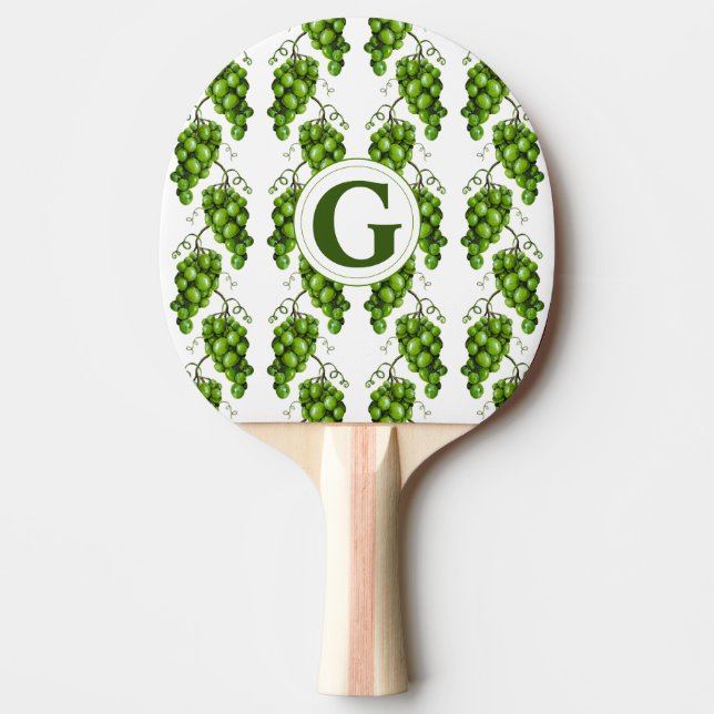 Grüne Trauben Ping Pong Paddle Tischtennis Schläger (Vorderseite)