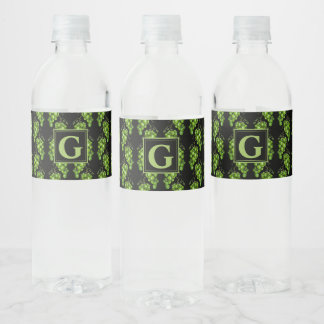 Grüne Trauben Wasserflaschenetiketten