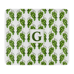 Grüne Traubenschneider Schneidebrett