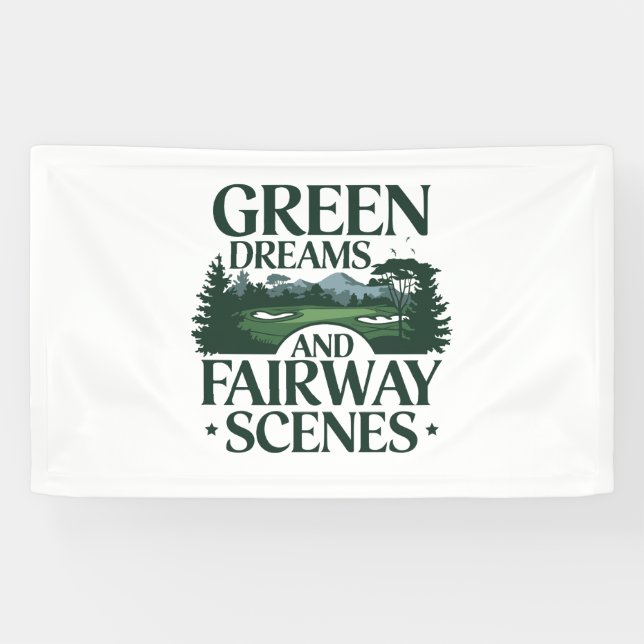 Grüne Träume, Golf Trendy Banner (Horizontal)