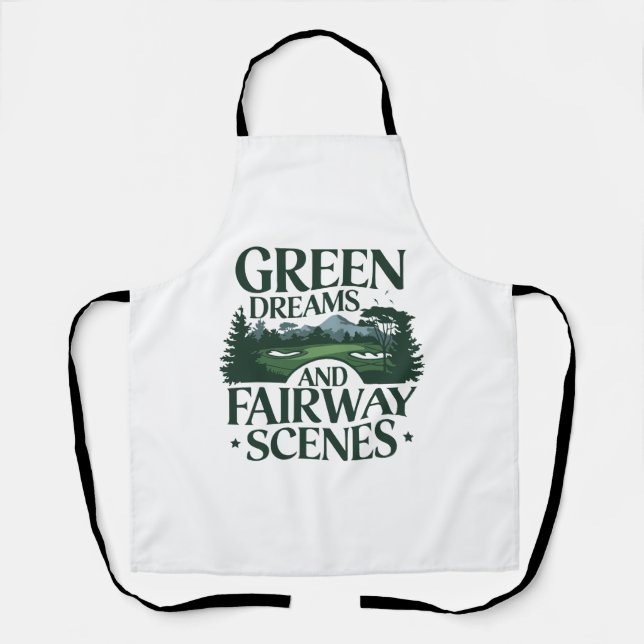 Grüne Träume, Golf Trendy Schürze (Vorderseite)