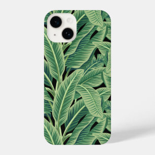 Grüne tropische Bananen-Blätter iPhone 14 Hülle