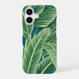 Grüne tropische Bananen-Blätter iPhone 16 Hülle