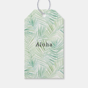 Grüne tropische Blätter Aloha Geschenkanhänger
