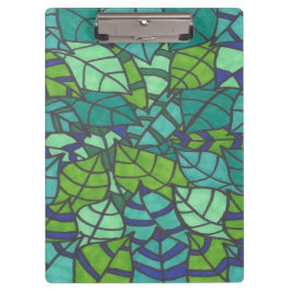 Grüne tropische Blätter Klemmbrett