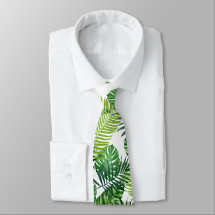 Grüne tropische Blätter Krawatte