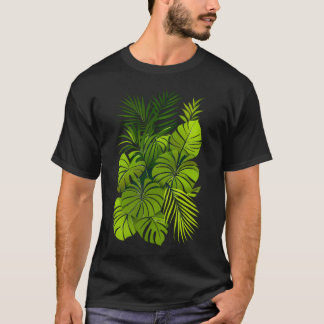 Grüne tropische Blätter T-Shirt