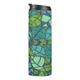 Grüne tropische Blätter Thermosbecher