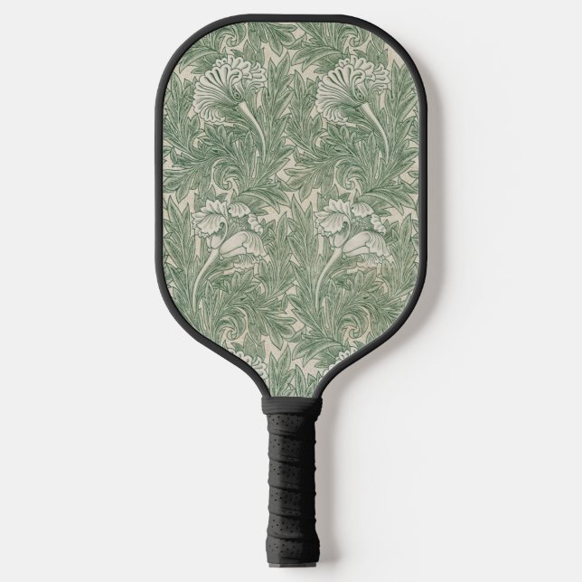 Grüne Tulpentapete Pickleball Schläger (Vorderseite)