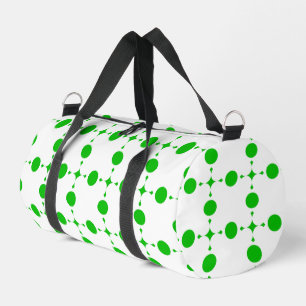 Grüne Tupfen, Tupfenmuster, Punkte, Getupft Duffle Bag