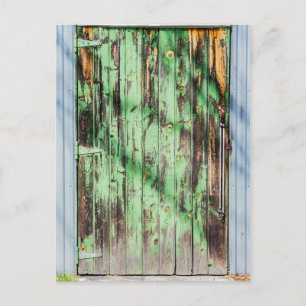 Grüne Tür Postkarte