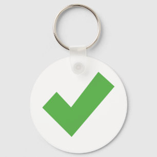GRÜNE ÜBERPRÜFUNG KARO KORREKTER SYMBOL-SCHLÜSSELA SCHLÜSSELANHÄNGER