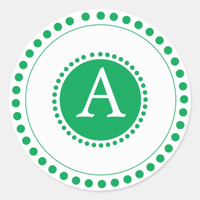 Grüne Umschlag Aufkleber (Vorderseite)