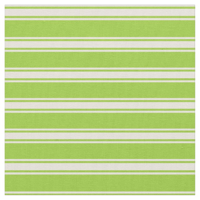 Grüne und beige farbige Linien Stoff (Nahaufnahme)