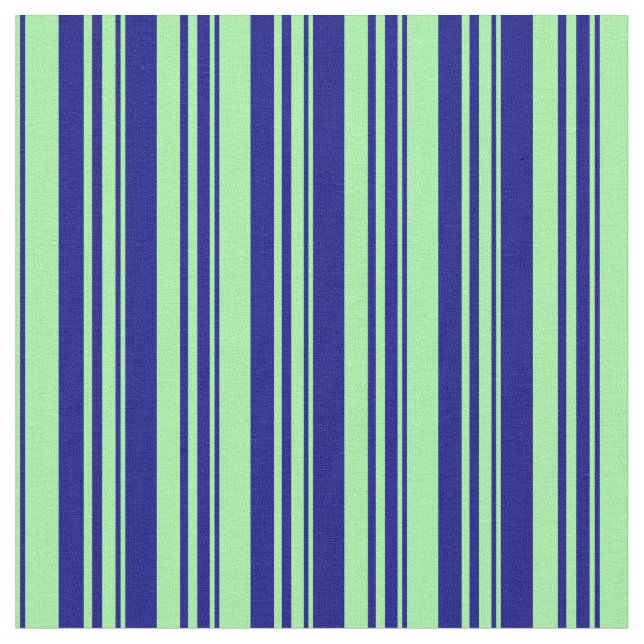 Grüne und blaue Linien Stoff (Nahaufnahme)