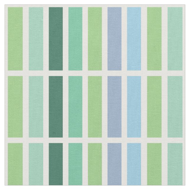 Grüne und blaue Streifen Stoff (Nahaufnahme)