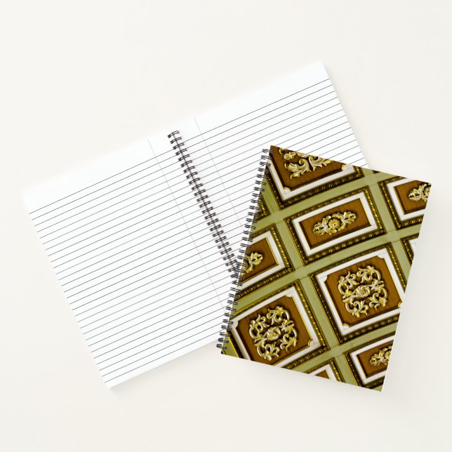 Grüne und braune Architektur Notizbuch (Innenseite)