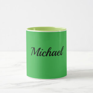 Grüne und Chartreuse-grüne Vorlage Tasse