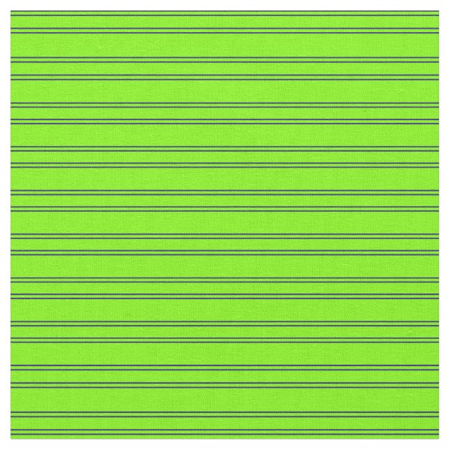 Grüne und dunkelblaue Linien Stoff (Nahaufnahme)