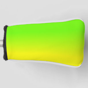 Grüne und gelbe Ombré Schatten-Neonneonfarbe Golf Headcover