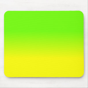 Grüne und gelbe Ombré Schatten-Neonneonfarbe Mousepad