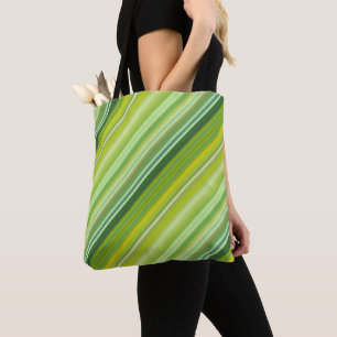 Grüne und gelbe Streifen Tasche