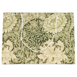 Grüne und gelbe William Morris-Geschenktasche Große Geschenktüte