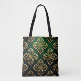 GRÜNE UND GOLD IRISCHE KNOTEN TASCHE