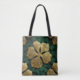 GRÜNE UND GOLD IRISCHE KNOTEN TASCHE