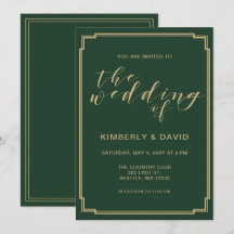 Grüne und goldene Hochzeit