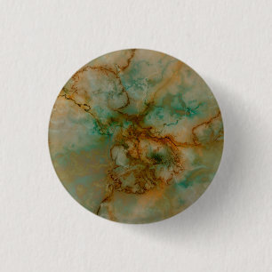 Grüne und goldene Marmor Button