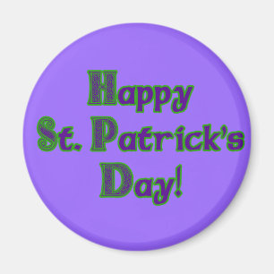Grüne und Lila Shirt des St. Patrick's Day Magnet