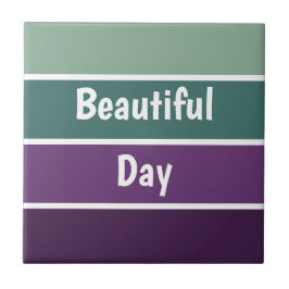 Grüne und Lila Streifen Fliese