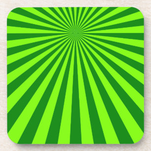 Grüne und Limone Funky Striping Abstrakt Art Unte Untersetzer