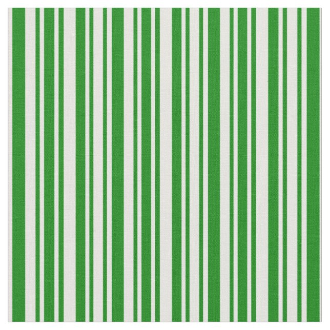 Grüne und Minze cremefarbene Linien Stoff (Nahaufnahme)