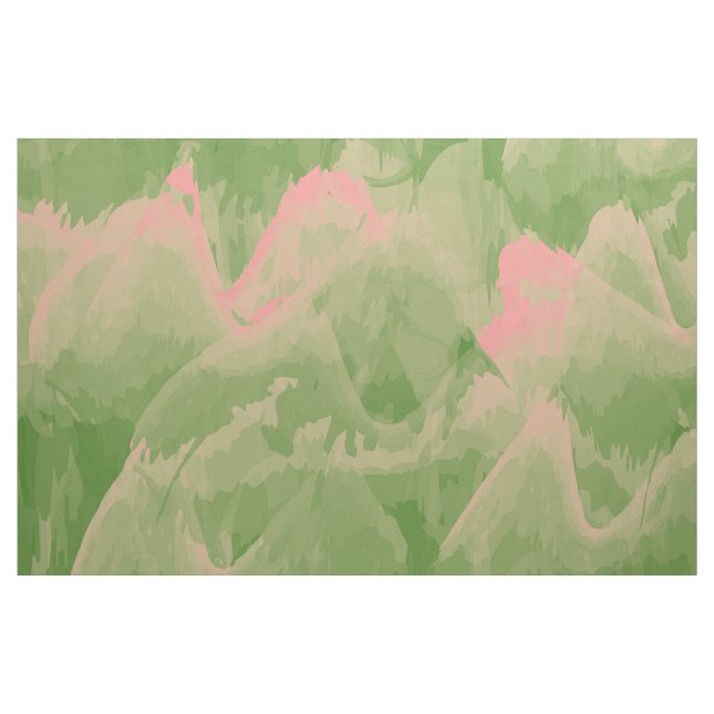 Grüne und rosa Wellen Stoff (Fat Quarter (45,7 x 55,9 cm))