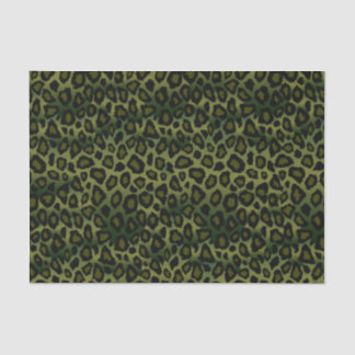 Grüne und schwarze Leoparden Seidenpapier