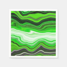 Grüne und schwarze Marmor wie gestreifte Fluid Art