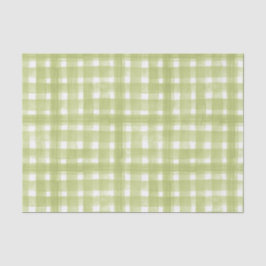 GRÜNE UND WEISSE KARIERTE MUSTER SEIDENPAPIER