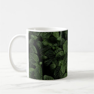 GRÜNE UND WEISSE LEAF-PFLANZE KAFFEETASSE