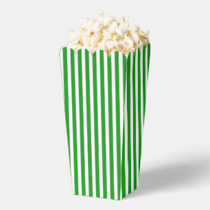 Grüne und weiße Popcorn Geschenkschachtel