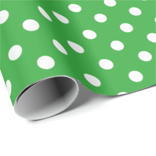 Grüne und weiße Punkte Weihnachtsverpackung Geschenkpapier