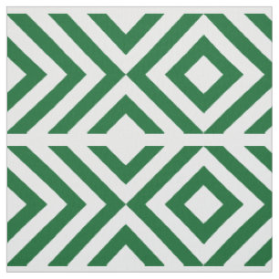 Grüne und weiße Sparren, Diamanten geometrisch Stoff