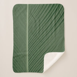 Grüne und weiße Streifen Sherpadecke