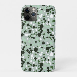 Grüne und weiße Terrazzo Minimal moderne Case Mate