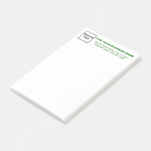 Grüne Unternehmensmarke - Texte zur langen Leitung Post-it Klebezettel