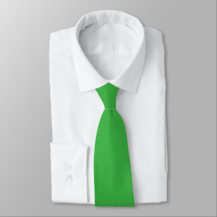 Grüne verborgene Initialen mit solider Farbe Krawatte